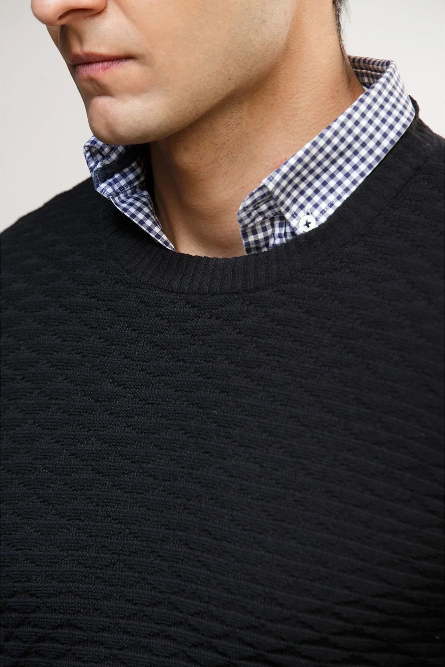 Suéter Nilo en algodón regenerado texturizado – Hombre